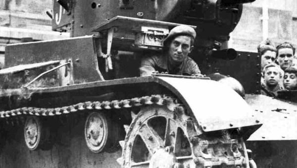 Russian T-26 Tank Spain Public Domain