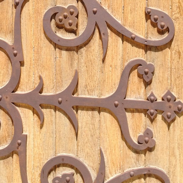 Ornate Door Wrought Iron Hinges